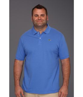 Lacoste Big S/S Classic Pique Polo Shirt Mens Short Sleeve Knit (Blue)