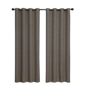 Eclipse Bobbi Blackout Pewter Curtain Panel, 84 in. Length 12966052084PWT