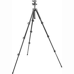 Manfrotto 293 Aluminum Kit, Tripod 4 sections with Ball Head QR (MK293A4 A0RC2)