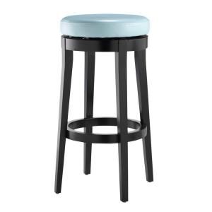 Home Decorators Collection Backless Blue 30 in. H Swivel Bar Stool 0847100310