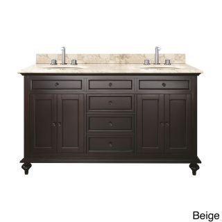 Wynsor Double Undermount Sink And Black Granite Vanity Set