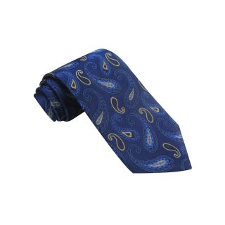 Haggar Open Paisley Tie, Navy, Mens