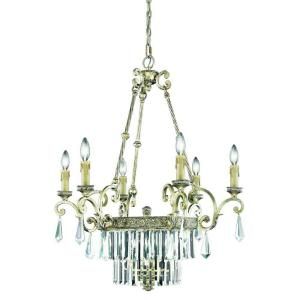 Eurofase Clairemont Collection 9 Light 109 1/2 in. Hanging Artisan Gold Chandelier DISCONTINUED 19359 014