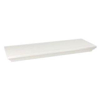 Wallscapes 8 in. x 1 3/4 in. Floating White Wood Shelf (Price Varies By Finish/Length) HWRW836