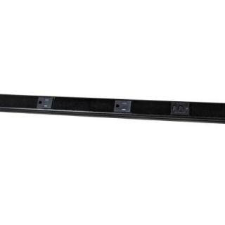 Legrand/Wiremold 3 ft. Plugmold GFCI Multi Outlet Strip with Tamper Resistant Receptacles   Black BK20GB306TRGFI
