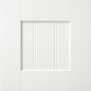 14.5x14.5 in. Cabinet Door Sample in Kenston Thermofoil White 772515379901