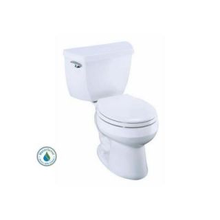 KOHLER Wellworth 2 Piece 1.28 GPF Round Toilet in White K 11497 0