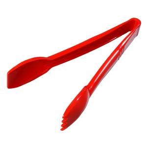 Carlisle 9 in. Red High Temperature Salad Tongs (Case of 12) 460905