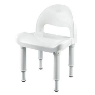 MOEN Adjustable Shower Chair in Glacier White DN7064