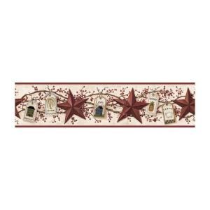 York Wallcoverings 6 in. Stars and Tags Border DISCONTINUED HK4614BD