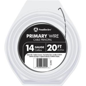 Southwire 20 ft. 14 Gauge Primary Wire   Black 55667121