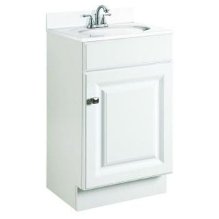 Design House Wyndham 18 in. W x 16 in. D Vanity Cabinet Only Unassembled in White Semi Gloss 531723