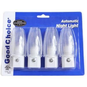 Good Choice Eco Style Clear Shade Dusk to Dawn Incandescent Night Light (4 Pack)   White 231