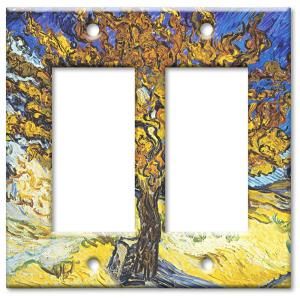 Art Plates Van Gogh Mulberry Tree   Oversize Double Rocker Wall Plate OVRR 306