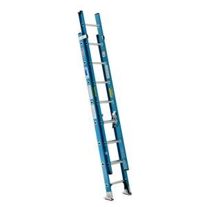 Werner 16 ft. Fiberglass Extension Ladder with 250 lb. Load Capacity Type I Duty Rating FE1016 2