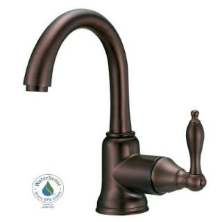 Danze Fairmont Single Hole Single Handle High Arc Bathroom Faucet with Side Handle in Oil Rubbed Bronze D221540RB