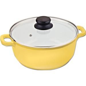 Vinaroz 6.8 qt. Casserole with Ceramic Non Stick Coating in Yellow VRC 28SP YL