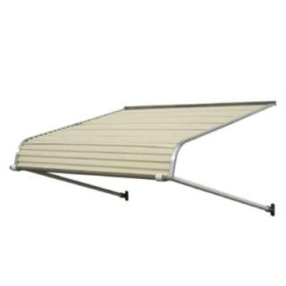 NuImage Awnings 6 ft. 2500 Series Aluminum Door Canopy (18 in. H x 48 in. D) in Almond 25X8X7205XX05X