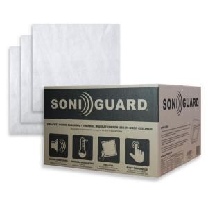 Ceilume Soniguard 24 in. x 24 in. Drop Ceiling Acoustic/Thermal Insulation (Case of 25) SONIGRD CASE