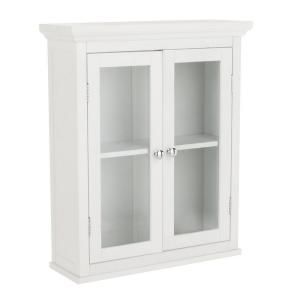 Elegant Home Fashions Wilshire 20 in. W Wall Cabinet in White HD17046