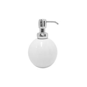 interDesign Cero Soap Pump in White & Chrome 40163