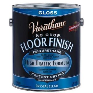 Varathane 1 gal. Clear Gloss Water Based Floor Polyurethane 230031