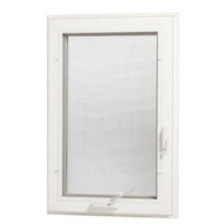 TAFCO WINDOWS Left Hand Hinge Casement Vinyl Windows, 24 in. x 48 in., White, with Insulated Glass VC2448 L