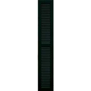 Winworks Wood Composite 12 in. x 70 in. Louvered Shutters Pair #654 Rookwood Shutter Green 41270654