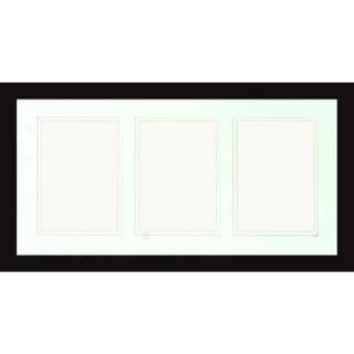 PTM Images 3 Opening Holds (3) 5 in. x 7 in. Matted Black Photo Collage Frame (Set of 2) 8 0005A BLACK