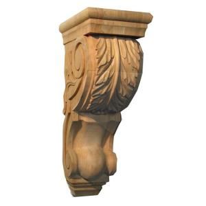 Foster Mantels Acanthus 5 in. x 7 in. x 14 in. Unfinished Cherry Corbel C102C