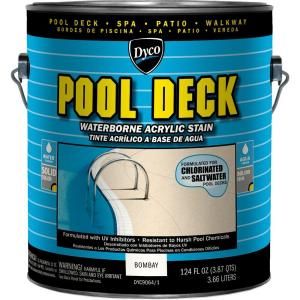 Dyco Paints Pool Deck 1 gal. Bombay Waterborne Acrylic Stain DYC9064/1