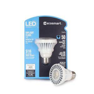 EcoSmart 50W Equivalent Daylight (5000K) PAR20 LED Flood Light Bulb (4 Pack) DISCONTINUED ECS 20 CW FL 120 R20 STRAIGHT HD
