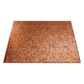 Fasade Border Fill 2 ft. x 2 ft. Cracked Copper Lay in Ceiling Tile L59 19