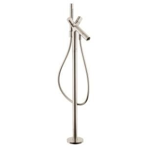 Hansgrohe Axor Starck 2 Handle Freestanding Roman Tub Faucet Trim Kit in Brushed Nickel (Valve Not Included) 10458821