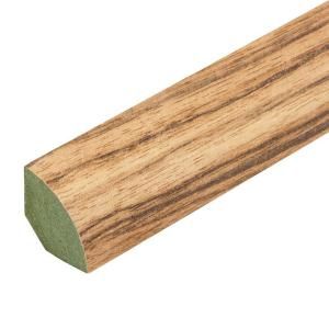Faus Tigerwood Belem 0.75 in. Width x 94 in. Length Laminate Quarter Round Molding DISCONTINUED QR4020