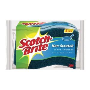 Scotch Brite Non Scratch Scrub Sponge (3 Pack) MP 3 12 CC