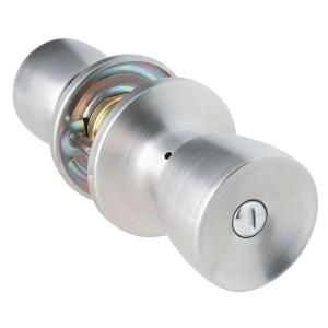 Global Door Controls Brushed Chrome Residential Tulip Style Privacy Knob GLS40STUL 626