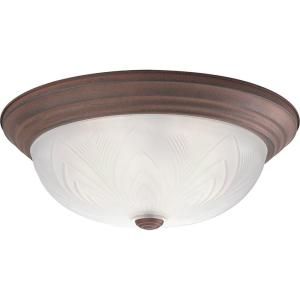 Progress Lighting Etched Glass Collection Cobblestone 2 light Flushmount DISCONTINUED P3429 33