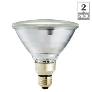Philips EcoVantage 70 Watt (90W) PAR38 Halogen Indoor/Outdoor Long Life Flood Light Bulb, Dimmable (2 Pack) 430421