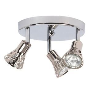 Globe Electric Fiona Collection 3 Lamp Chrome Canopy Light Fixture 58527