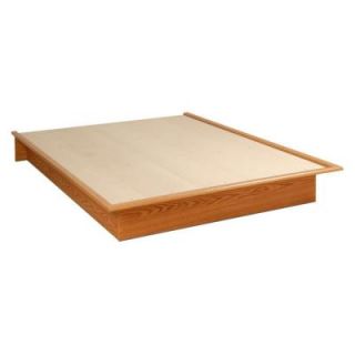Prepac Oak Double and Full Platform Bed OBD 5475 K