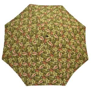 Plantation Patterns 11 ft. Patio Umbrella in Twilight Palm 9111 01256500