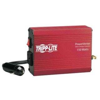 Tripp Lite 150 Watt 12 Volt Portable Auto Inverter DC to AC 120 Volt 5 15R 1 Outlet PV150