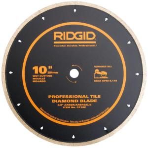 RIDGID 10 in. Diamond Edge Tile Circular Saw Blade CP10P