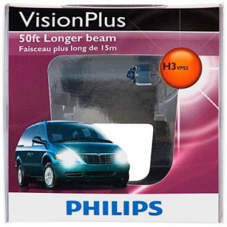 Philips VisionPlus 12336/H3 Headlight Bulb (2 Pack) 12336VPS2