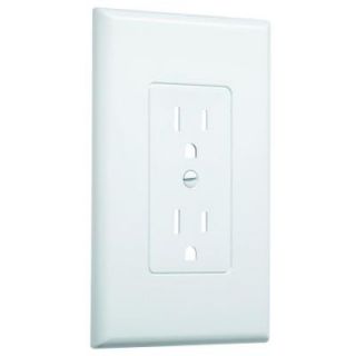 Hubbell TayMac 1 Gang Decorator Wall Plate   White 2500W 20