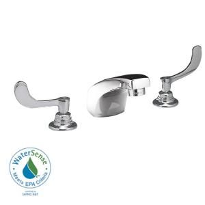 American Standard Monterrey 8 in. Widespread 2 Handle Low Arc Bathroom Faucet in Polished Chrome with Pop up Drain 6501.170.002