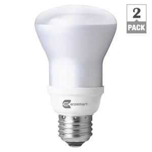 EcoSmart 50W Equivalent Daylight (5000K) R20 CFL Flood & Spot Light Bulb (2 Pack) ES5R214250K