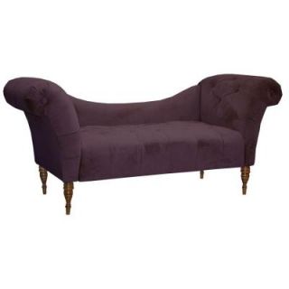 Home Decorators Collection Savannah Aubergine Tufted Velvet Chaise Lounge 6006VAUB