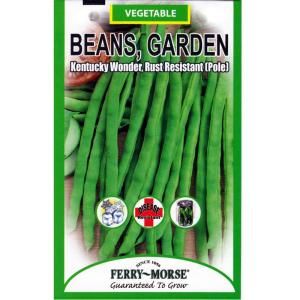 Ferry Morse 28 Gram Garden Beans Kentucky Rust Resistant (Pole) Seed 1433